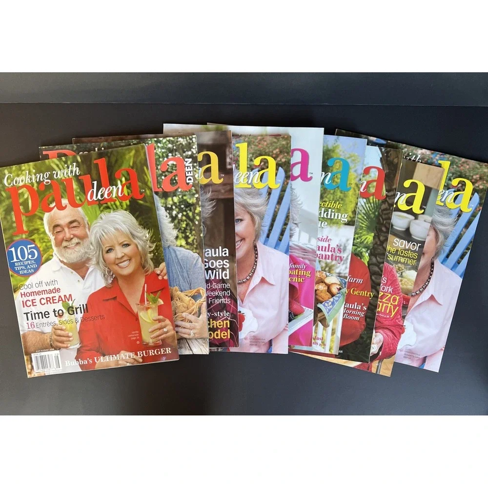 COOKING WITH PAULA DEEN Magazines Set x9 Back Issues 2006-2011 Recipes